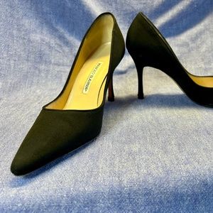 Vintage  MANOLO BLAHNIK Fabric Pumps